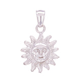14k Yellow or White Gold Sun Charm Pendant 2.5 grams