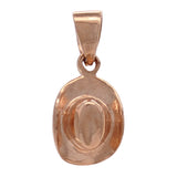 14k Yellow White or Rose Gold Rodeo Horse Cowgirl Hat Cowboy Hat Charm Pendant 1.1 grams