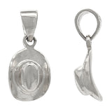 14k Yellow White or Rose Gold Rodeo Horse Cowgirl Hat Cowboy Hat Charm Pendant 1.1 grams