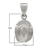 14k Yellow White or Rose Gold Rodeo Horse Cowgirl Hat Cowboy Hat Charm Pendant 1.1 grams