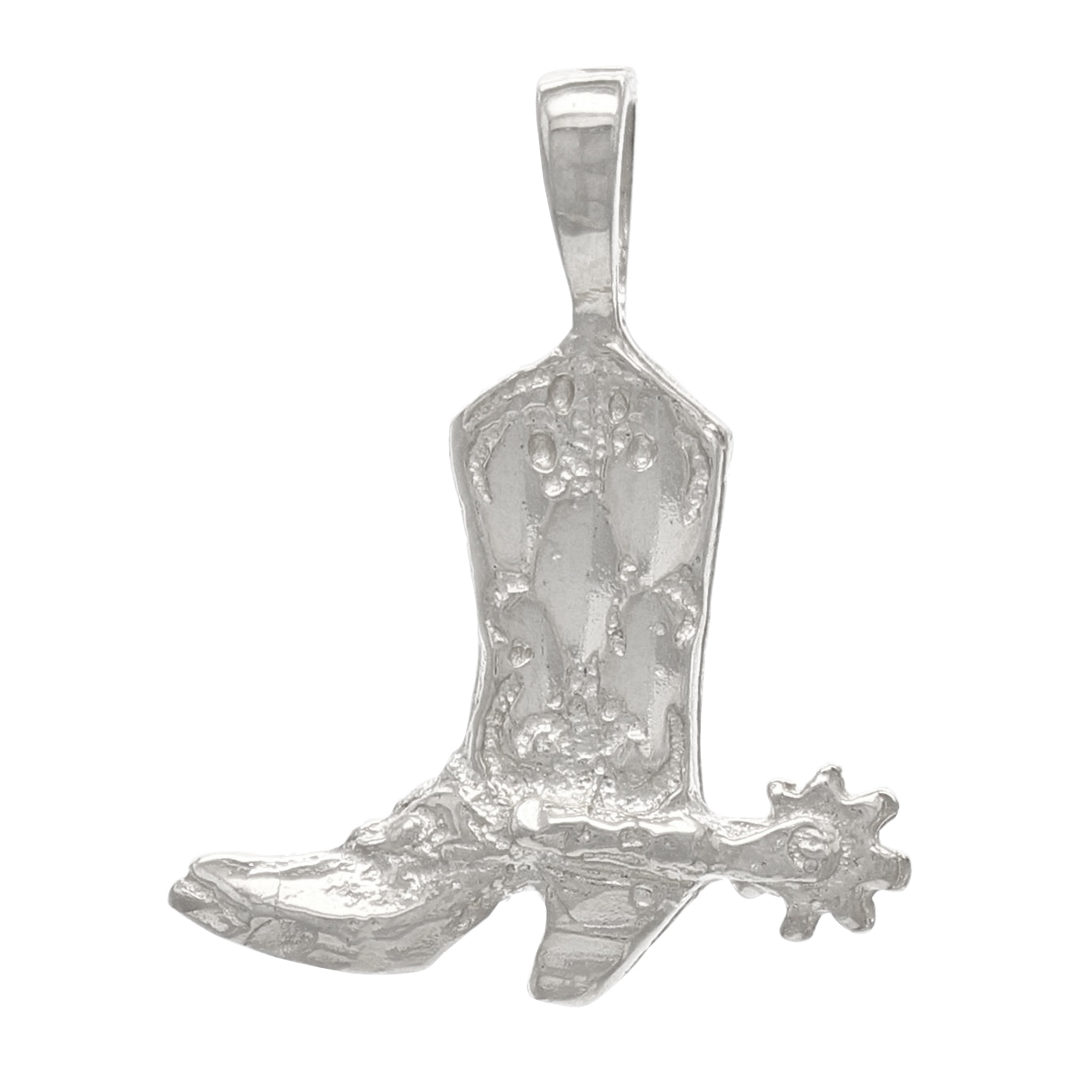 14k Yellow White or Rose Gold Western Cowgirl Boots Cowboy Boots Charm Pendant 1.3 grams