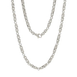 14k Yellow White or Rose Gold Handmade Fashion Link Necklace 4.5mm Various Lengths (Copy)