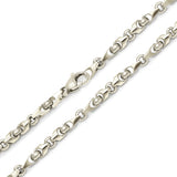 10k Yellow, White, or Rose Gold Solid Handmade Fashion Link Necklace 20" - 30" 5mm