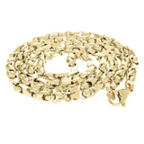 10k Yellow, White, or Rose Gold Solid Handmade Fashion Link Necklace 20" - 30" 5mm