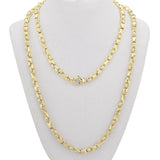 10k Yellow, White, or Rose Gold Solid Handmade Fashion Link Necklace 20" - 30" 5mm