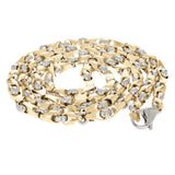 10k Yellow, White, or Rose Gold Solid Handmade Fashion Link Necklace 20" - 30" 5mm
