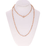 14k Yellow White or Rose Gold Handmade Fashion Link Necklace 24" 3.2mm 26.6 grams