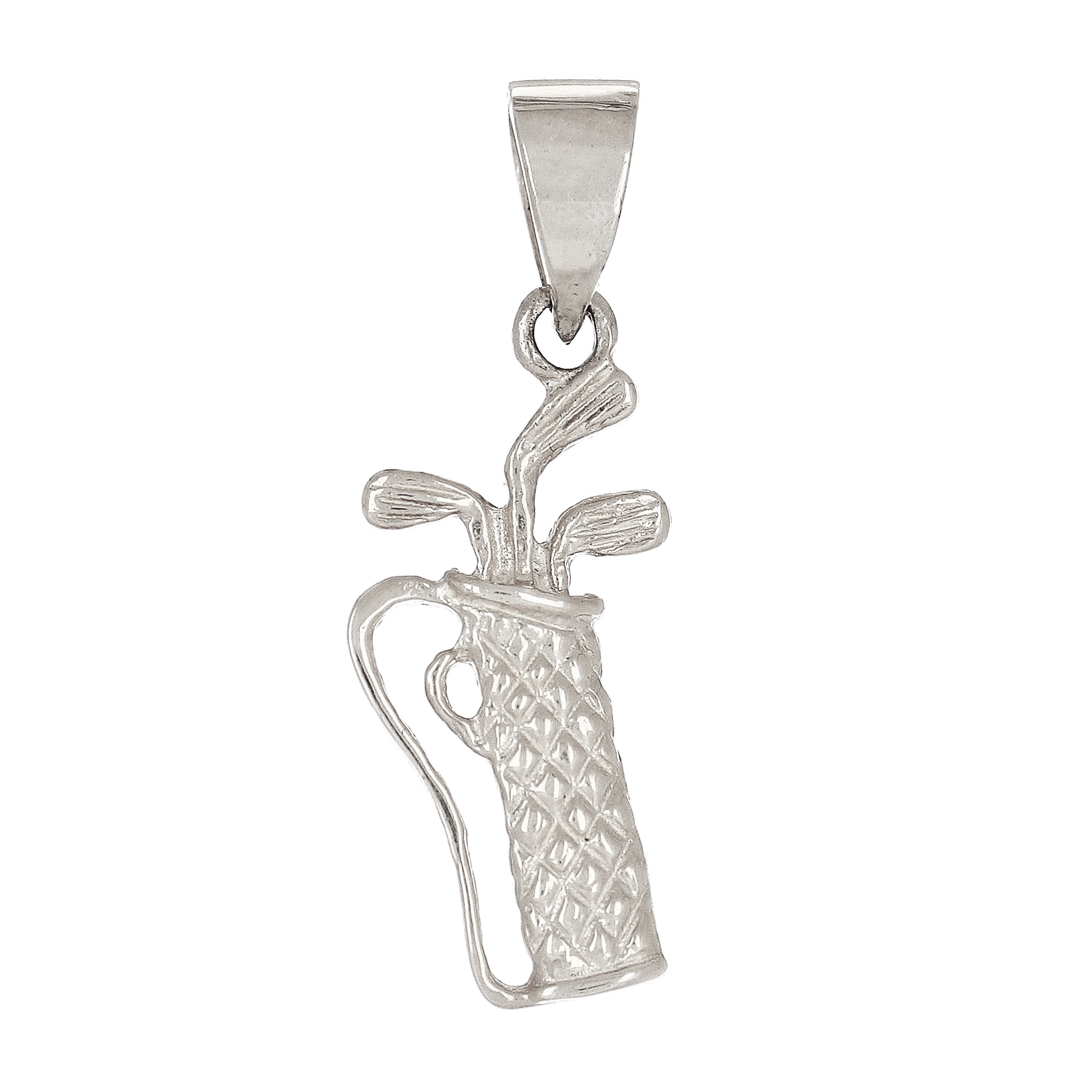 14k Yellow White or Rose Gold Solid Golf Ball Golf Charm Pendant 1.3 grams