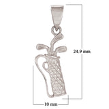 14k Yellow White or Rose Gold Solid Golf Ball Golf Charm Pendant 1.3 grams