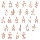 14k Yellow White or Rose Gold Initial Letter Alphabet A-Z Charm Pendant