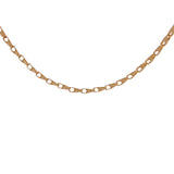 Men's 14k Yellow White or Rose Gold Handmade Fashion Link Necklace 3.75mm Various Sizes