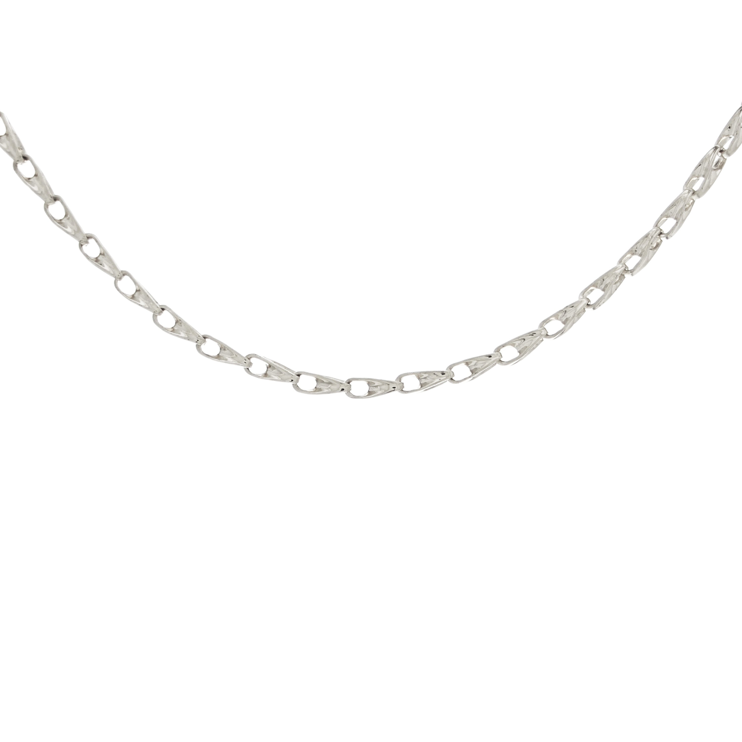 Men's 14k Yellow White or Rose Gold Handmade Fashion Link Necklace 3.75mm Various Sizes
