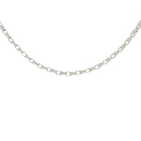 Men's 14k Yellow White or Rose Gold Handmade Fashion Link Necklace 3.75mm Various Sizes