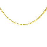 Men's 14k Yellow White or Rose Gold Handmade Fashion Link Necklace 3.75mm Various Sizes