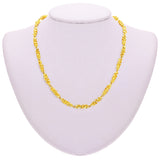 14k Yellow Gold Solid Handmade Nugget Link Necklace 18" 5mm 33.5 grams - 18" 33.5 grams