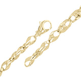 10k Yellow Gold Solid Handmade Fashion Link Bracelet 7" 5.8mm 21.5 grams - 7" 21.5 grams