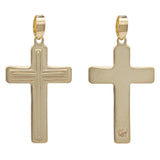 14k Yellow Gold Traditional Cross Religious Charm Pendant 1.4 grams