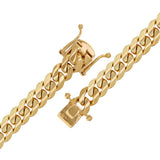 14k Yellow Gold Solid Miami Cuban Chain Bracelet 8.5" 10mm 68.3 grams