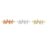 14k Yellow White or Rose Gold Diamond "Ahh!" Ring Size 7