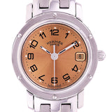 Hermes Ladies Clipper Stainless Steel Quartz