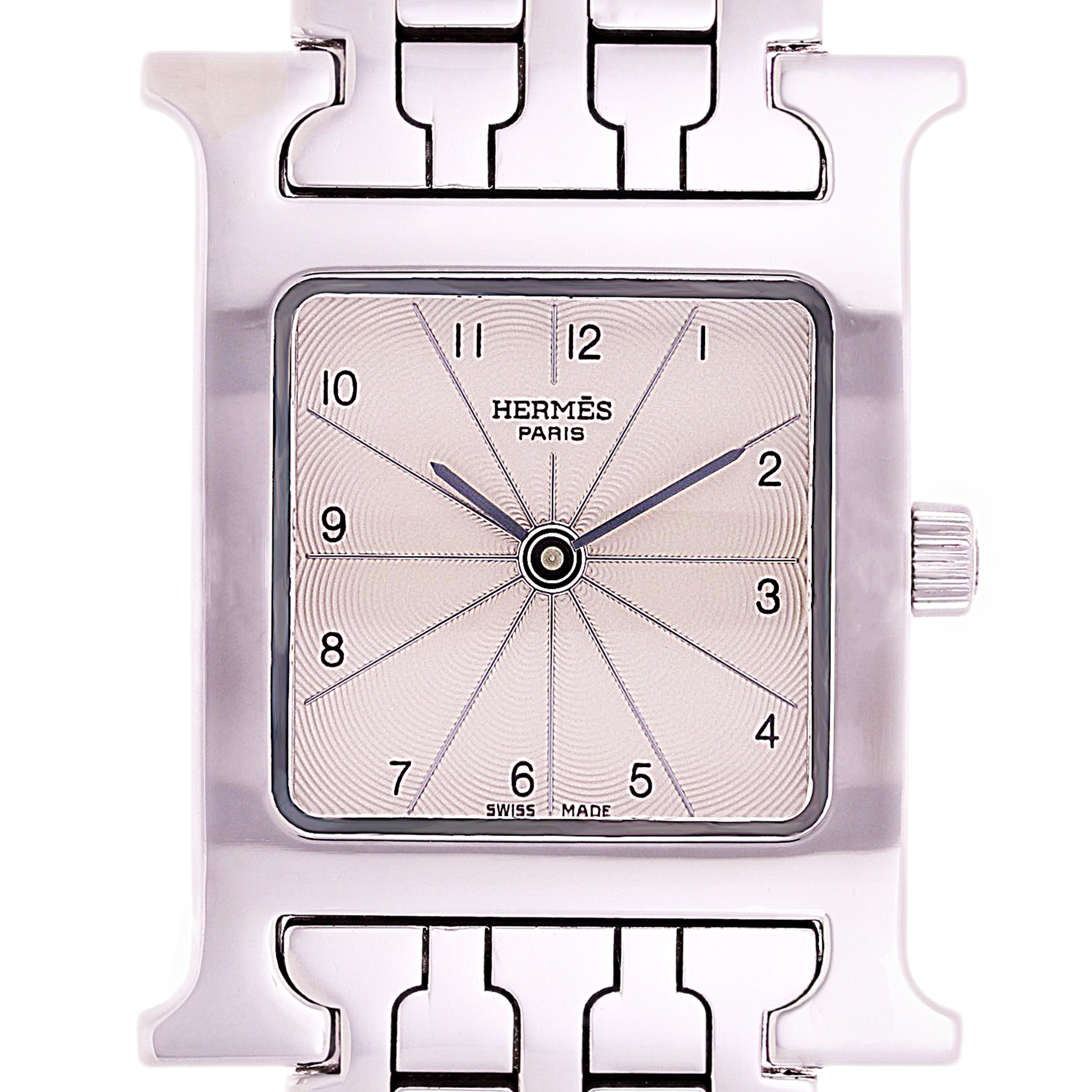 Hermes Ladies H Watch Stainless Steel Quartz