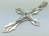 925 Sterling Silver Christian Jesus Christ Catholic Crucifix Cross Pendant