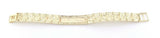 10k Yellow Gold Nugget ID Bracelet Adjustable 8" 15.8mm 36.8 grams