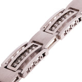 Men's 14k White Gold 1.98ctw Diamond Watch Link Bracelet 8" 10.8mm 38.7 grams - White  8"  10.8mm  1.98ctw  38.7grams