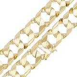 Men's 14k Yellow Gold Solid Cuban Chain Link Necklace 26" 13.8mm 127 grams