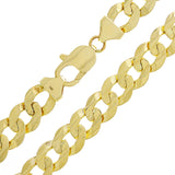 14k Yellow Gold Solid Curb Cuban Link Chain Necklace 30" 9mm 63.6 grams - Yellow,30"