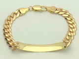 14k Yellow Gold Handmade Fashion Link Bracelet 8" 8.8mm 23.7 grams