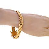 Men's 14k Yellow Gold Solid Miami Cuban Chain Bracelet 8.5" 9mm 59.9 grams