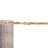 14k Yellow Gold Solid Diamond Cut Rope Chain Necklace 20" 6mm 54 grams - 20" 6mm