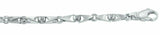 10k White Gold Handmade Fashion Link Bracelet 7.75" 5mm 12.5 grams