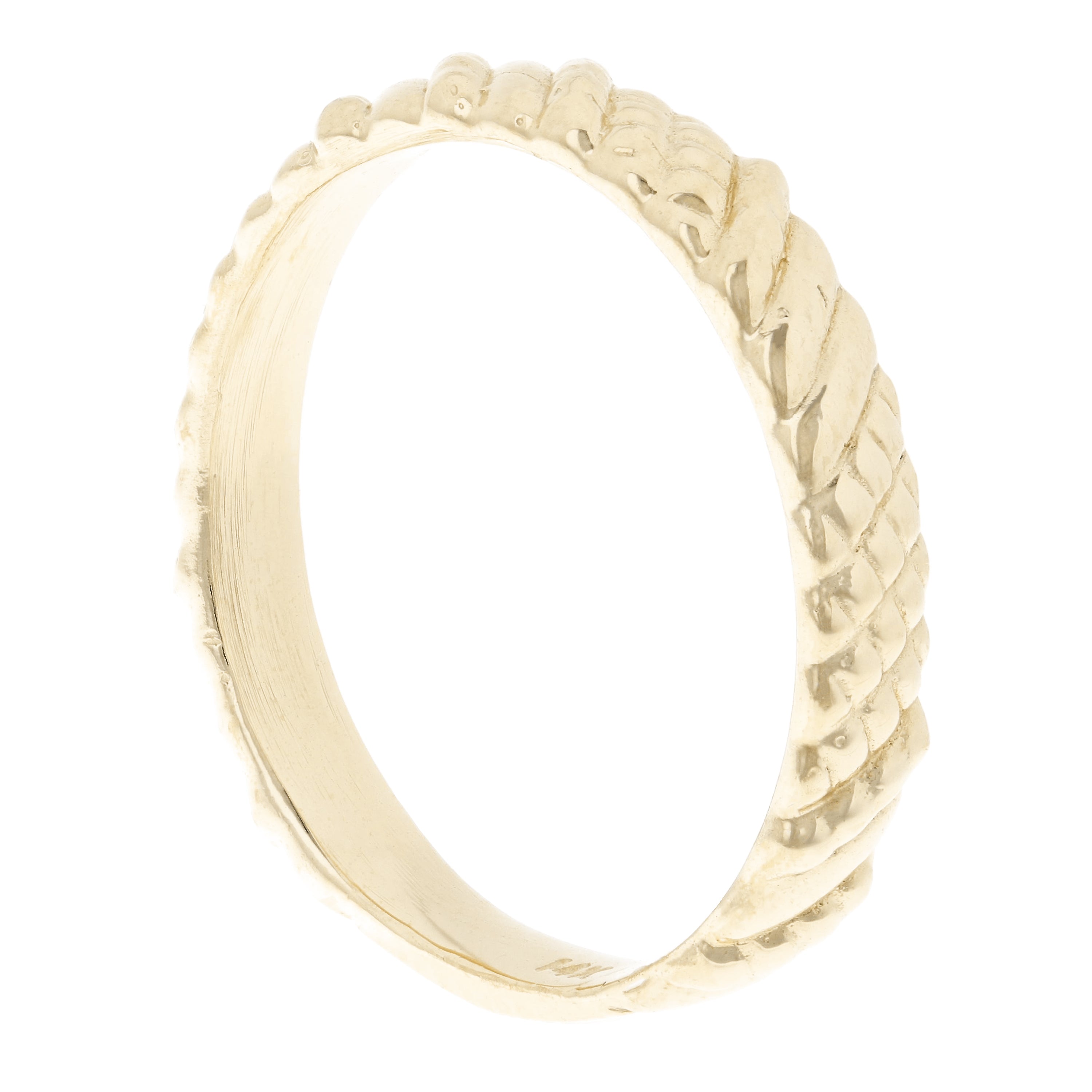 14k Yellow Gold Twist Pattern Ring 2.8 grams Size 6.5 - Yellow