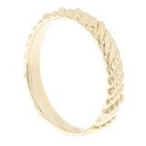 14k Yellow Gold Twist Pattern Ring 2.8 grams Size 6.5 - Yellow
