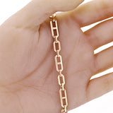 Italian 14k Yellow Gold Beveled Mariner Link Chain Bracelet 8" 6mm 7.9 grams