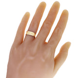 14k Yellow Gold Swirl Pattern Ring Band Size 7.5 - 6.9mm 2.5 grams