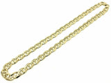 10k Yellow Gold Concave Mariner Chain Necklace 26" 10mm 78 grams - 26"