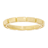 14k Yellow Gold Bar Ring Band Size 8 - 2.4mm 3 grams