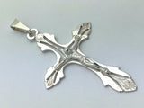 925 Sterling Silver Christian Jesus Christ Catholic Crucifix Cross Pendant
