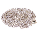 14k Yellow White or Rose Gold Handmade Fashion Link Necklace 4.5mm Various Lengths