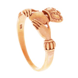 14k Rose Gold Irish Claddagh Love Friendship Ring Size 5 - Rose,Ring Size 5