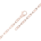 10k White Gold Solid Handmade Fashion Link Chain Bracelet 9" 4.4mm 12 grams - White,9"