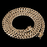 Men's 10k Yellow Gold Solid Miami Cuban Link Necklace 20" 8mm 74.1 grams - 20" 74.1 grams