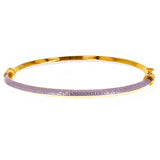 Italian 14k Two-Tone Gold Greek Key Bangle Bracelet 7" 3.6mm 5.2 grams