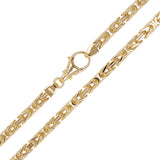 14k Yellow Gold Solid Byzantine Chain Necklace 28" 5.7mm 157 grams