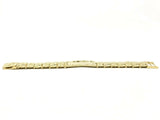 Men's 10k Yellow Gold Nugget ID Bracelet Adjustable 7.75" 18.9mm 49.7 grams