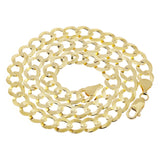 Italian 14k Yellow Gold Curb Link Chain Necklace 22" 10mm 49.2 grams - 22"