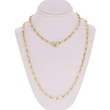10k Yellow Gold Solid Handmade Fashion Link Chain Necklace 26" 3mm 23.1 grams - 26" 23.1 grams